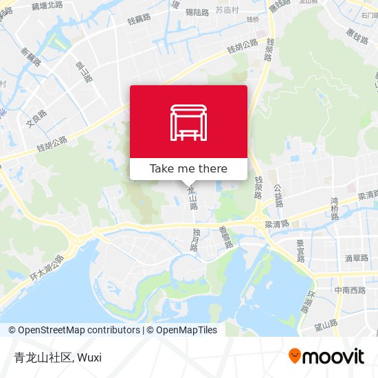 青龙山社区 map