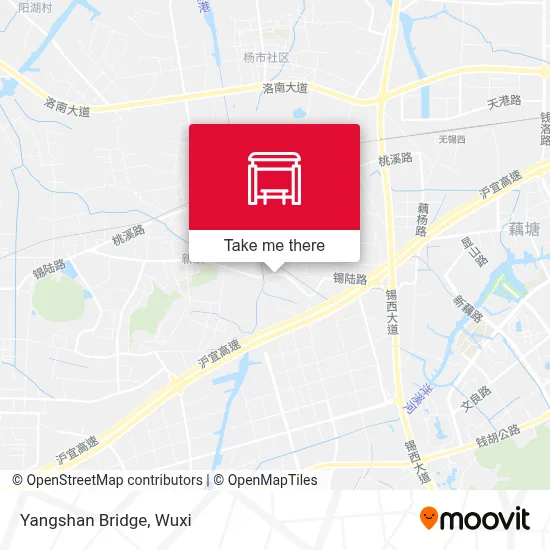 Yangshan Bridge map