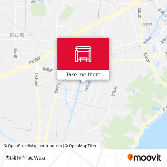 胡埭停车场 map