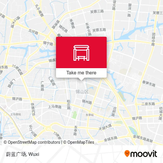 蔚蓝广场 map