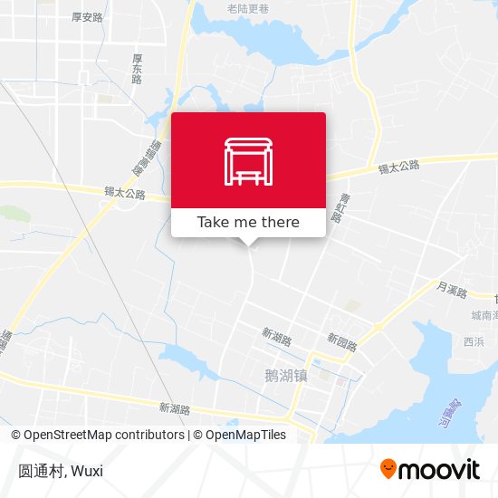 圆通村 map