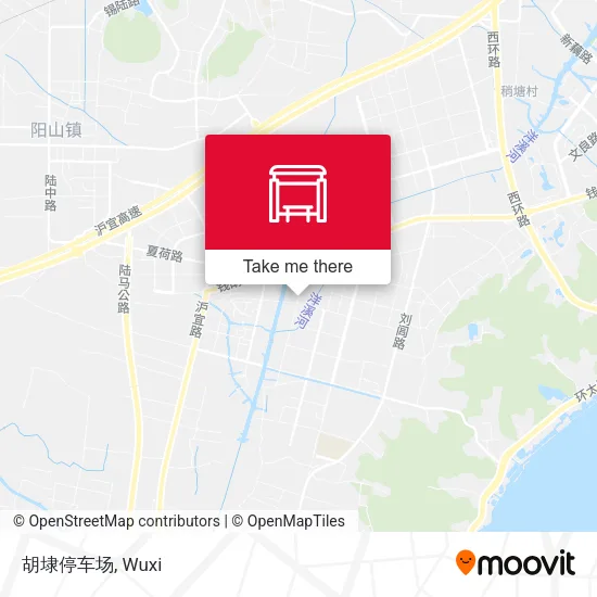 胡埭停车场 map