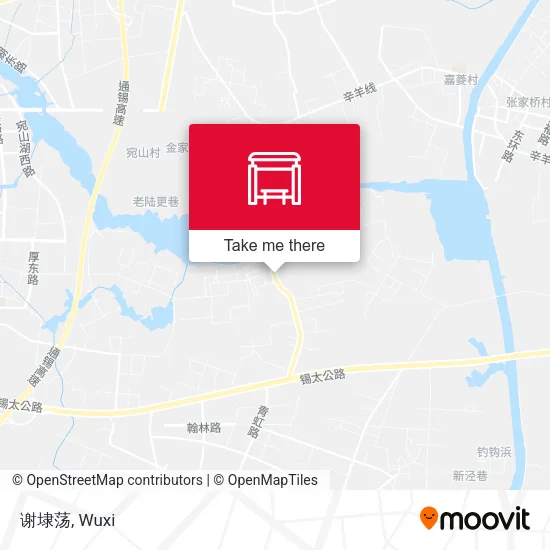谢埭荡 map