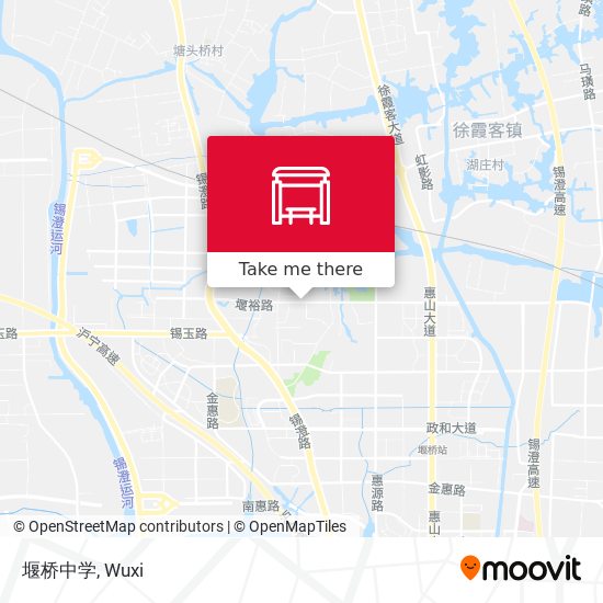 堰桥中学 map