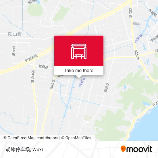 胡埭停车场 map