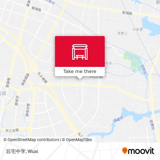 后宅中学 map