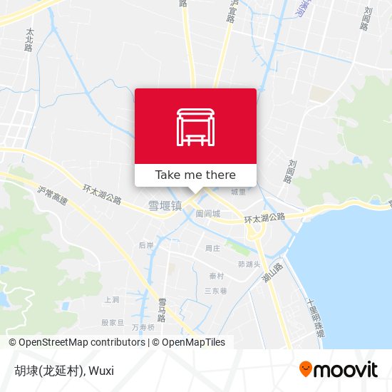 胡埭(龙延村) map