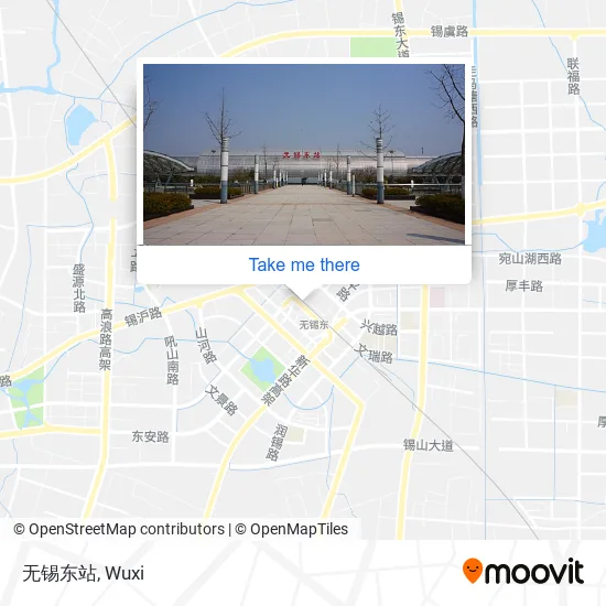 无锡东站 map