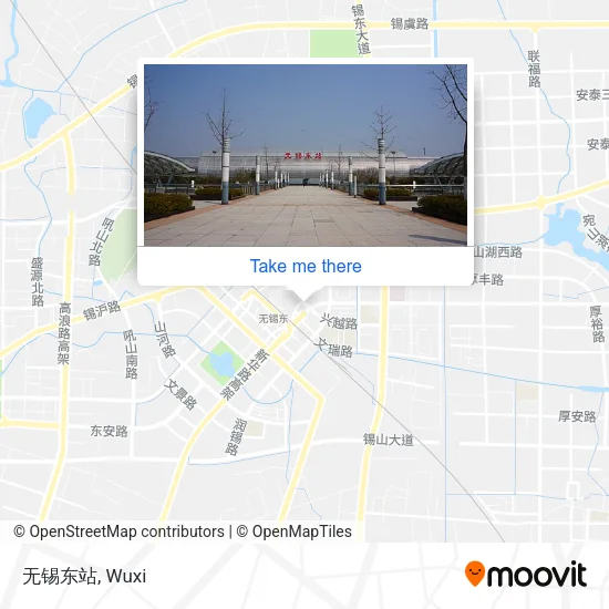无锡东站 map