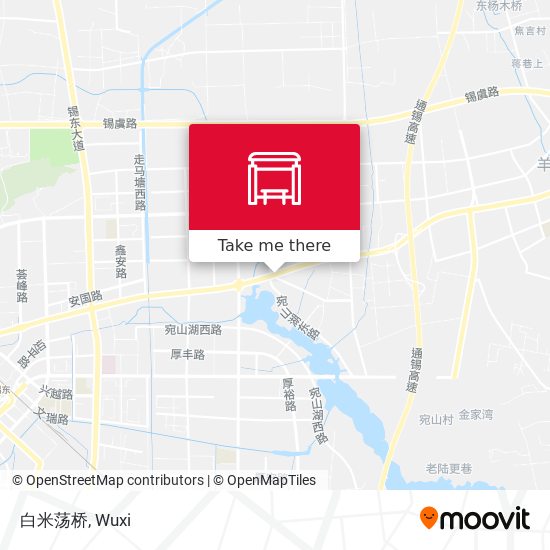 白米荡桥 map