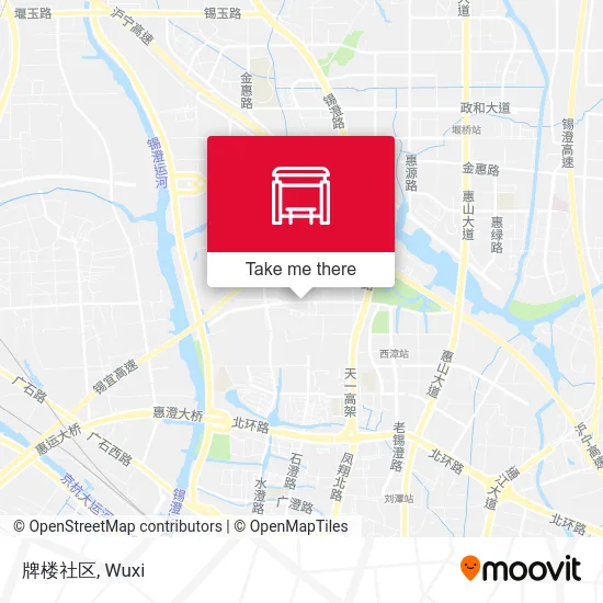 牌楼社区 map