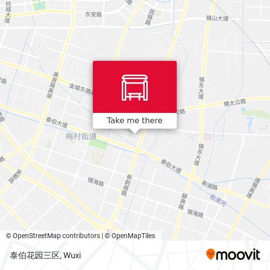 泰伯花园三区 map