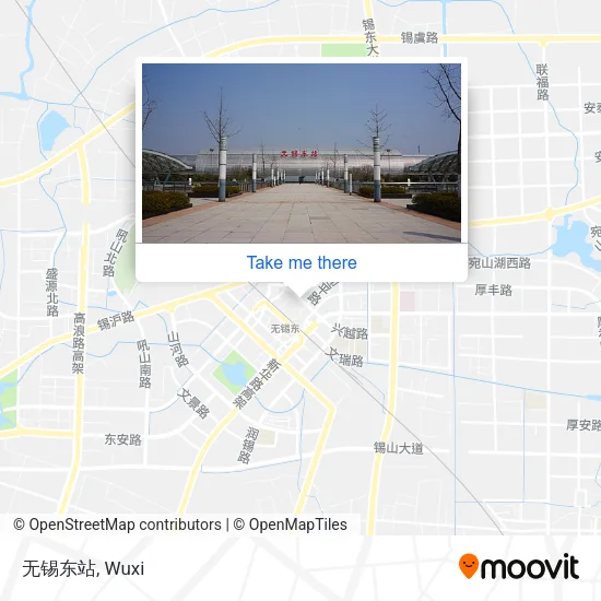 无锡东站 map