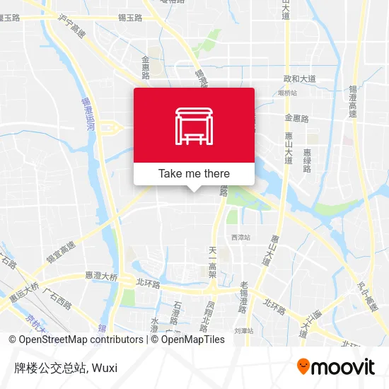 牌楼公交总站 map