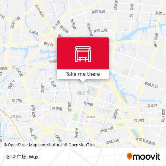 蔚蓝广场 map