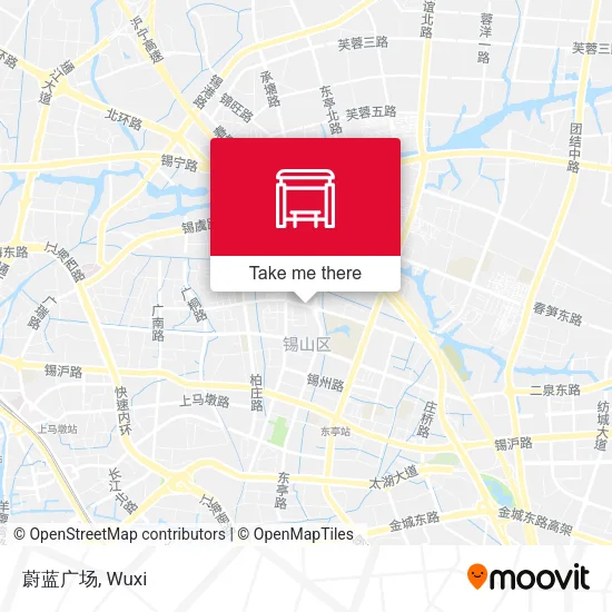 蔚蓝广场 map