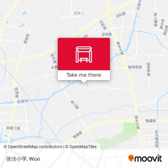 张泾小学 map