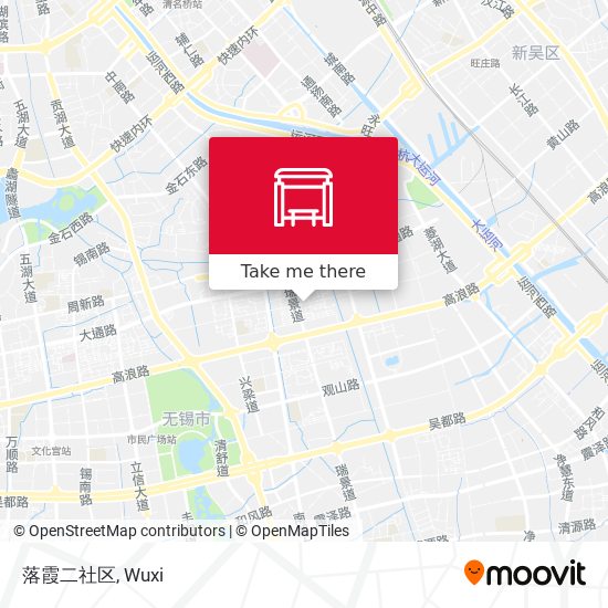 落霞二社区 map