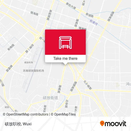 硕放职校 map
