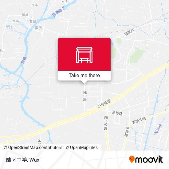 陆区中学 map