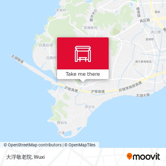 大浮敬老院 map