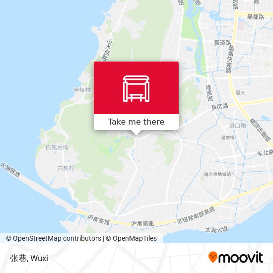 张巷 map