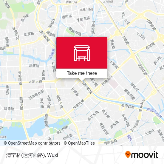 清宁桥(运河西路) map