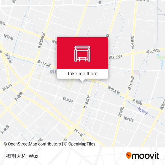 梅荆大桥 map