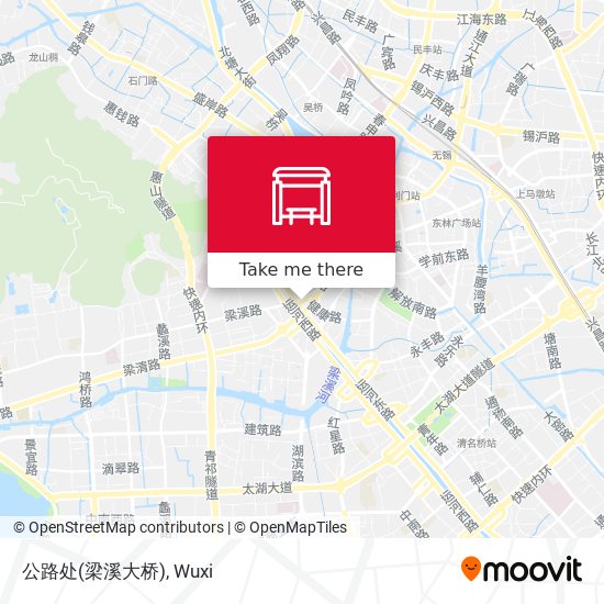 公路处(梁溪大桥) map
