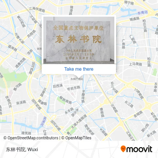 东林书院 map