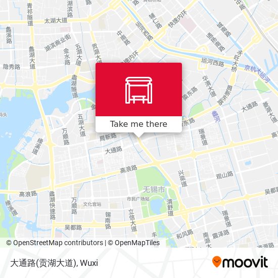 大通路(贡湖大道) map