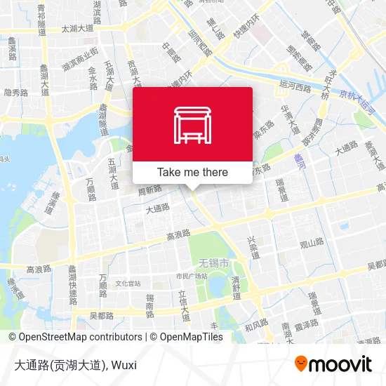 大通路(贡湖大道) map