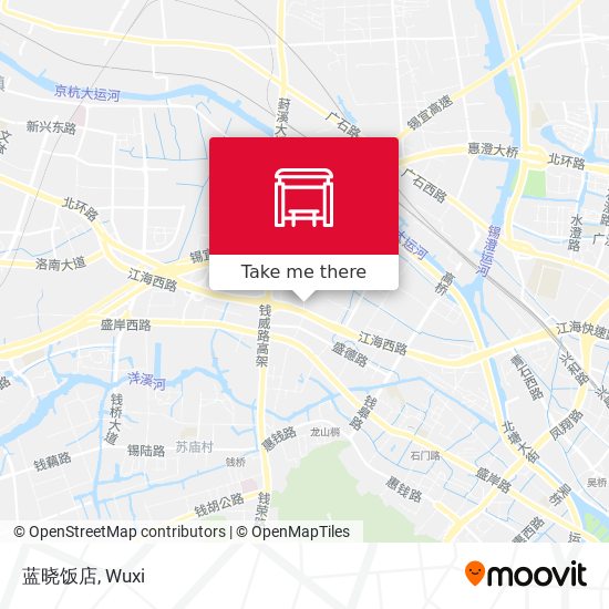 蓝晓饭店 map