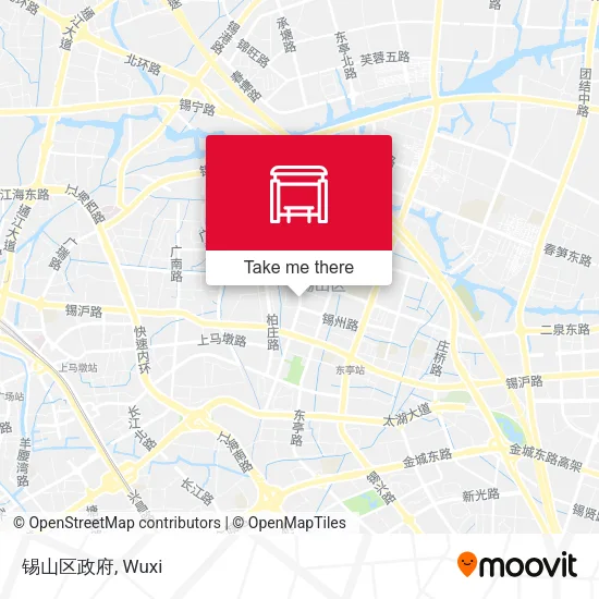 锡山区政府 map