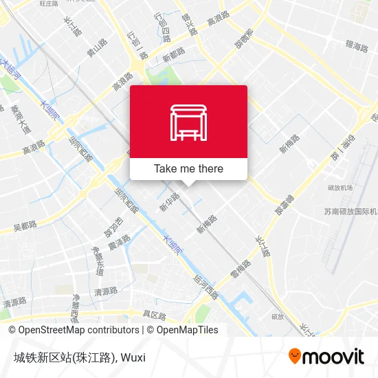 城铁新区站(珠江路) map