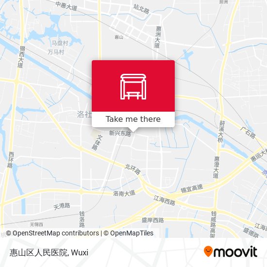 惠山区人民医院 map