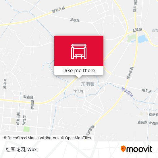 红豆花园 map
