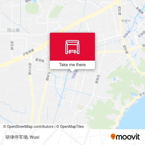 胡埭停车场 map