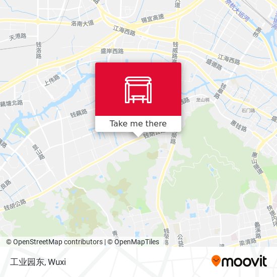 工业园东 map