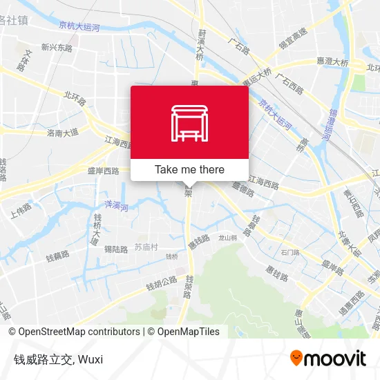 钱威路立交 map