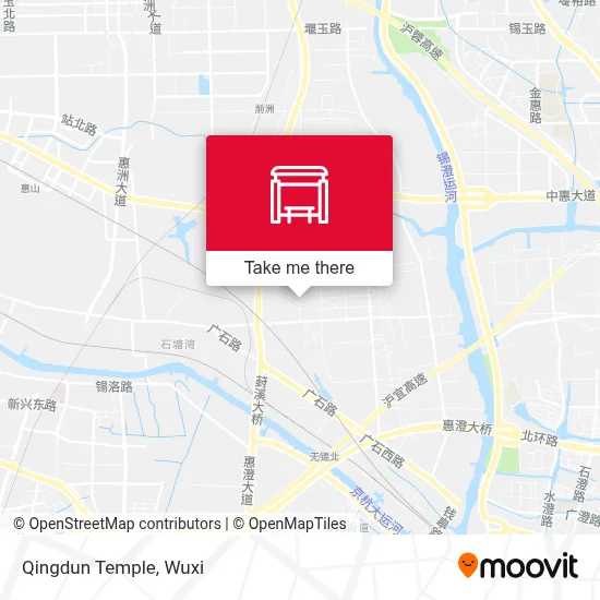 Qingdun Temple map