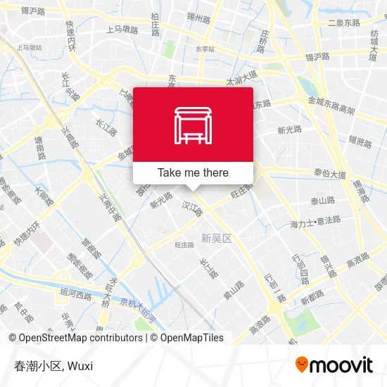 春潮小区 map