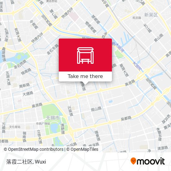 落霞二社区 map