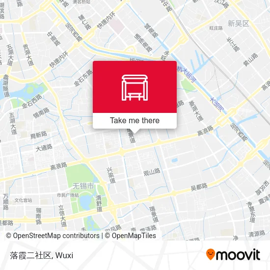 落霞二社区 map