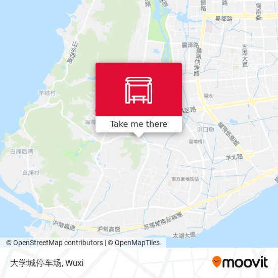 大学城停车场 map