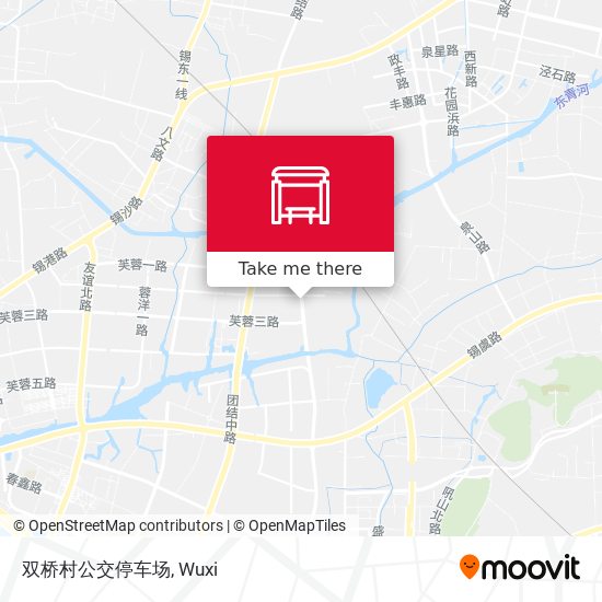 双桥村公交停车场 map