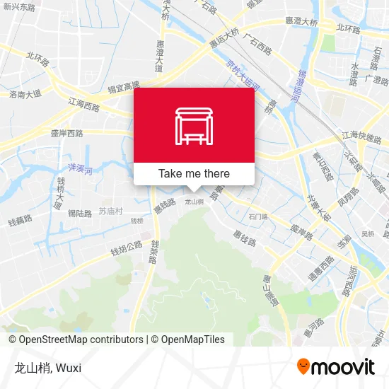 龙山梢 map