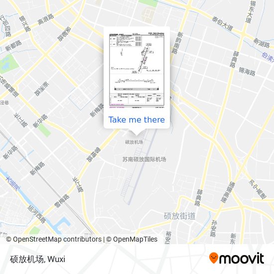 硕放机场 map