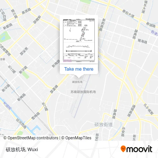 硕放机场 map