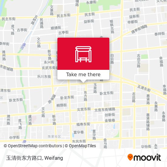 玉清街东方路口 map